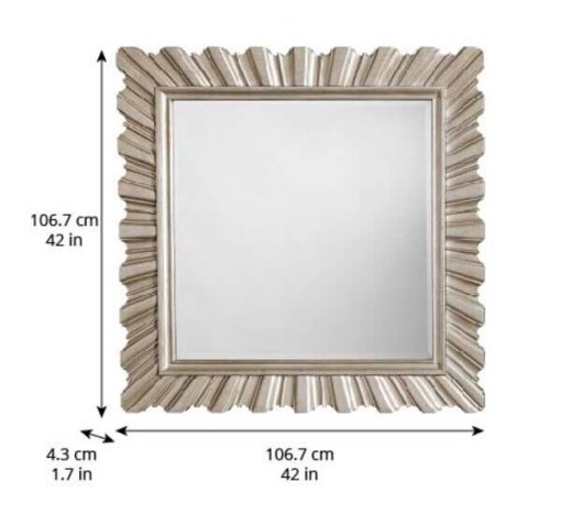 Starlite mirror front view w dimensions