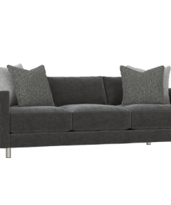 Dakota sofa in charcoal grey front angled