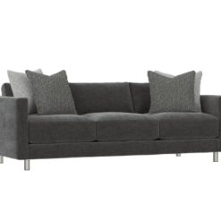 Dakota sofa in charcoal grey front angled