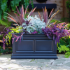 Covington planter in black lifestyle
