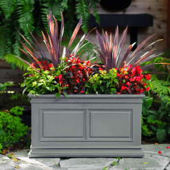 Covington planter in grey lifestyle