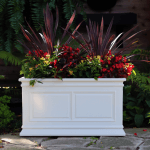 Covington planter in white lifestyle