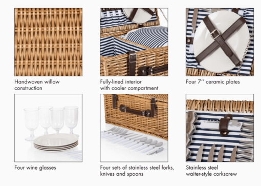 Blue&W basket showing elements of basket