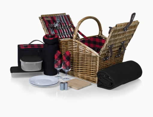 Deluxe Picnic Basket Open