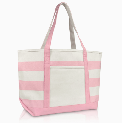 23" Pink tote front view.