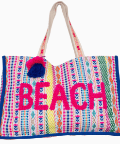 Multi-color Beach tote product shot