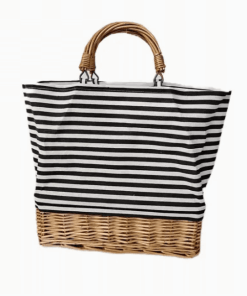 Willow and Striped Fabric cooler bag.