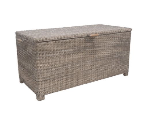67" All weather wicker storage box product.