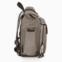 Carmel backpack cooler in gray side view