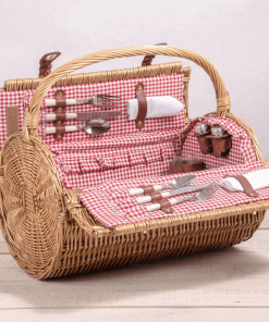 Barrel Wicker basket open view