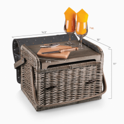 Kabrio basket open with dimensions