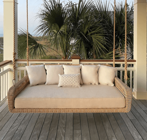 Amelia outdoor swing front view