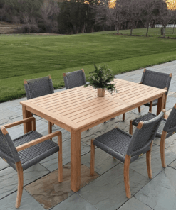 Bainbridge Dining table lifestyle outside1