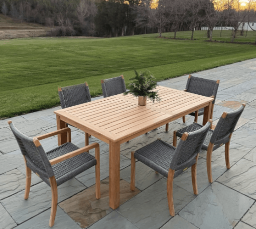 Bainbridge Dining table lifestyle outside1