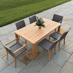 Bainbridge Dining table lifestyle above view