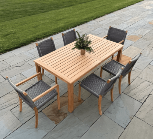 Bainbridge Dining table lifestyle above view