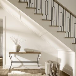 Tribeca console table steel legs lifestyle