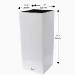 26 Modena Self Watering Square Planter white