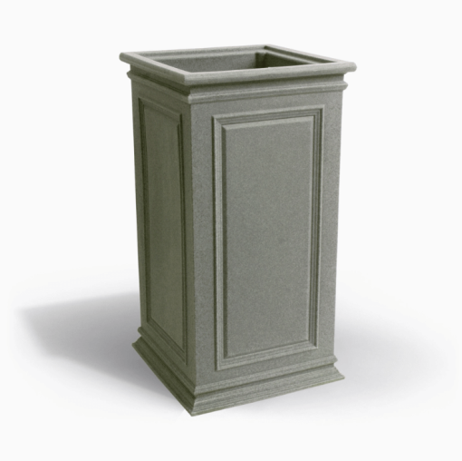 27" Pillar Planter Gray