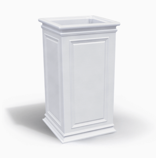 27" Pillar Planter White