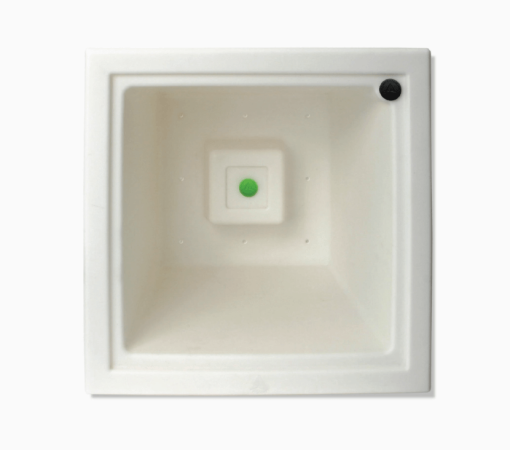 27" Pillar Planter inside white