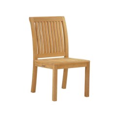 Chelsea Teak side dining chair w/o cushion.