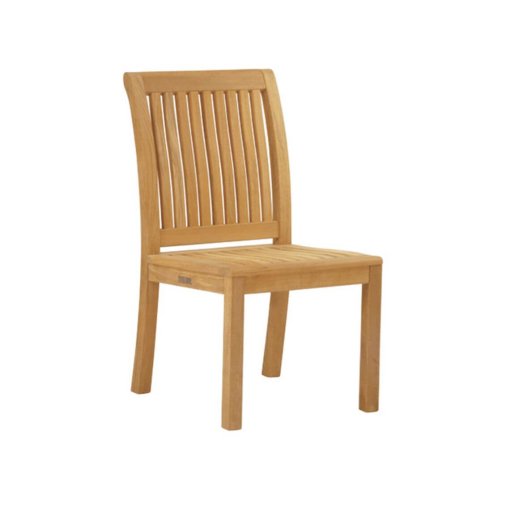 Chelsea Teak side dining chair w/o cushion.