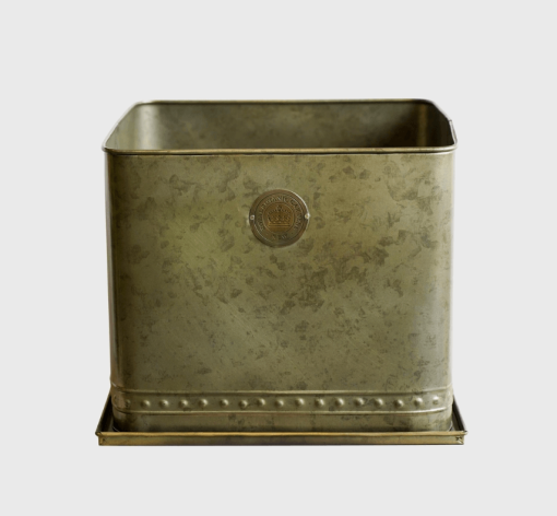 Aged Brass Planter