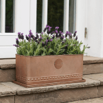 Aged Copper Trough Planter lifestyle