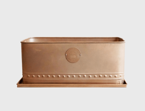Aged Copper Trough Planter
