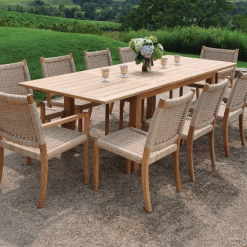 Hudson chair in Natural with dining table lifestyle