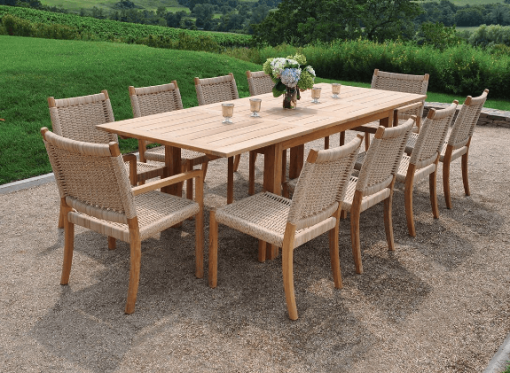 Hudson chair in Natural with dining table lifestyle