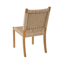 Hudson arm chair in Natural back side