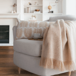 Calla cream and tan throw lifestyle 1