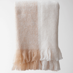 Calla cream and tan throw product