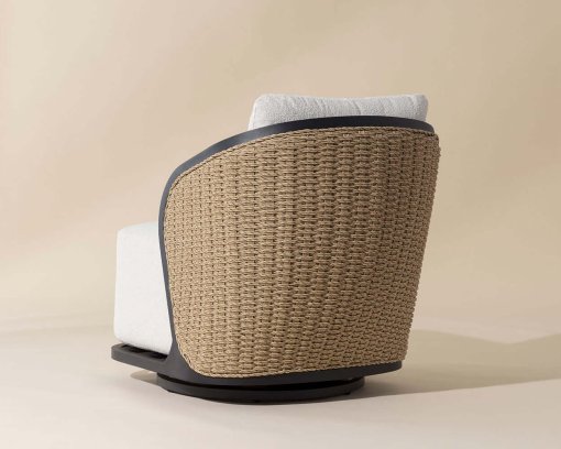 Bora swivel chair Back view
