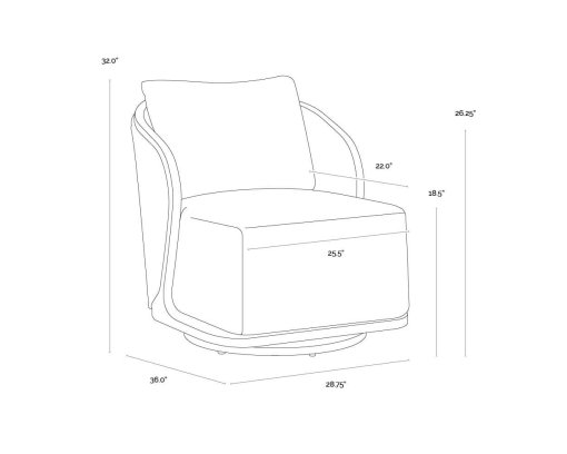 Bora chair dimension