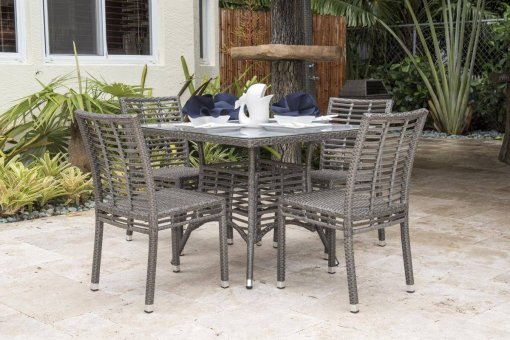 Graphite dining set 4 chairs no cushion lifestyle