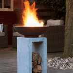 27" pedestal fire bowl lifestyle