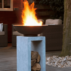 27" pedestal fire bowl lifestyle