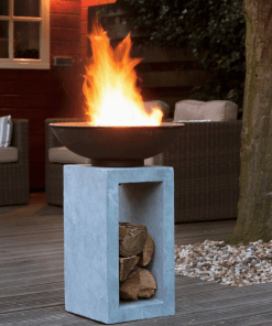 27" pedestal fire bowl lifestyle