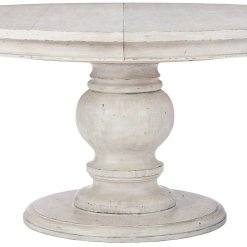 Mirabelle round dining table closeup.