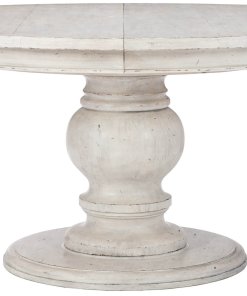 Mirabelle round dining table closeup.