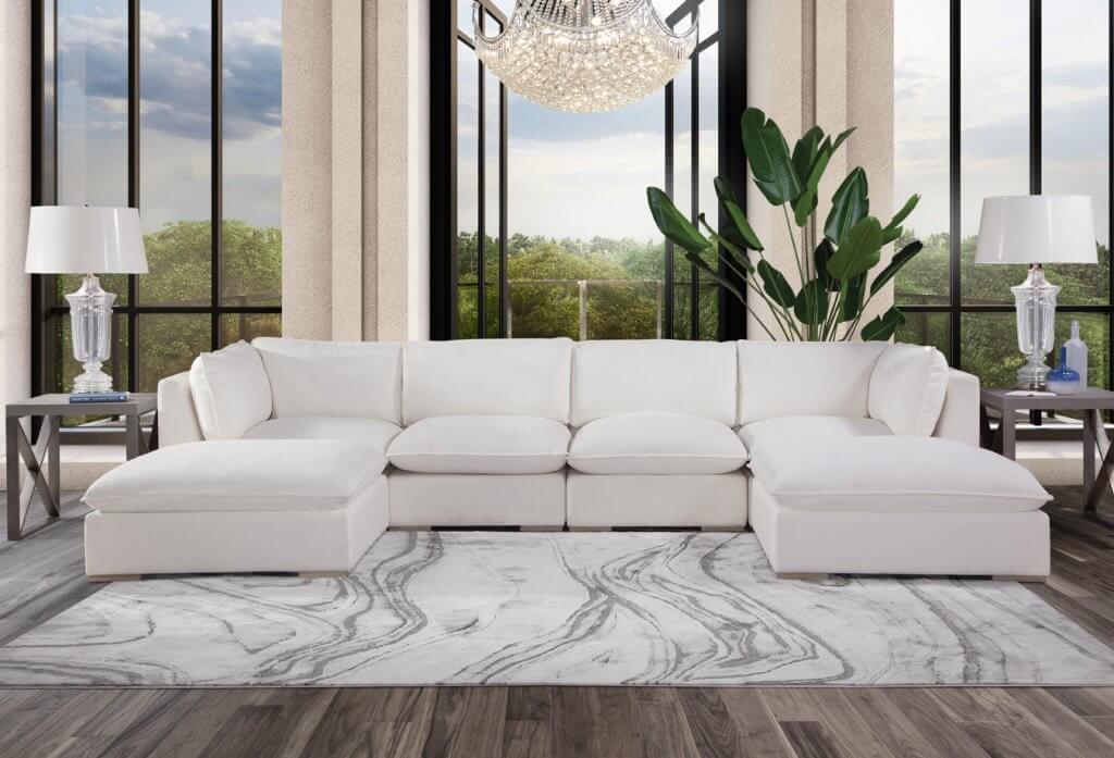The Burbank Sectional lifestyle.