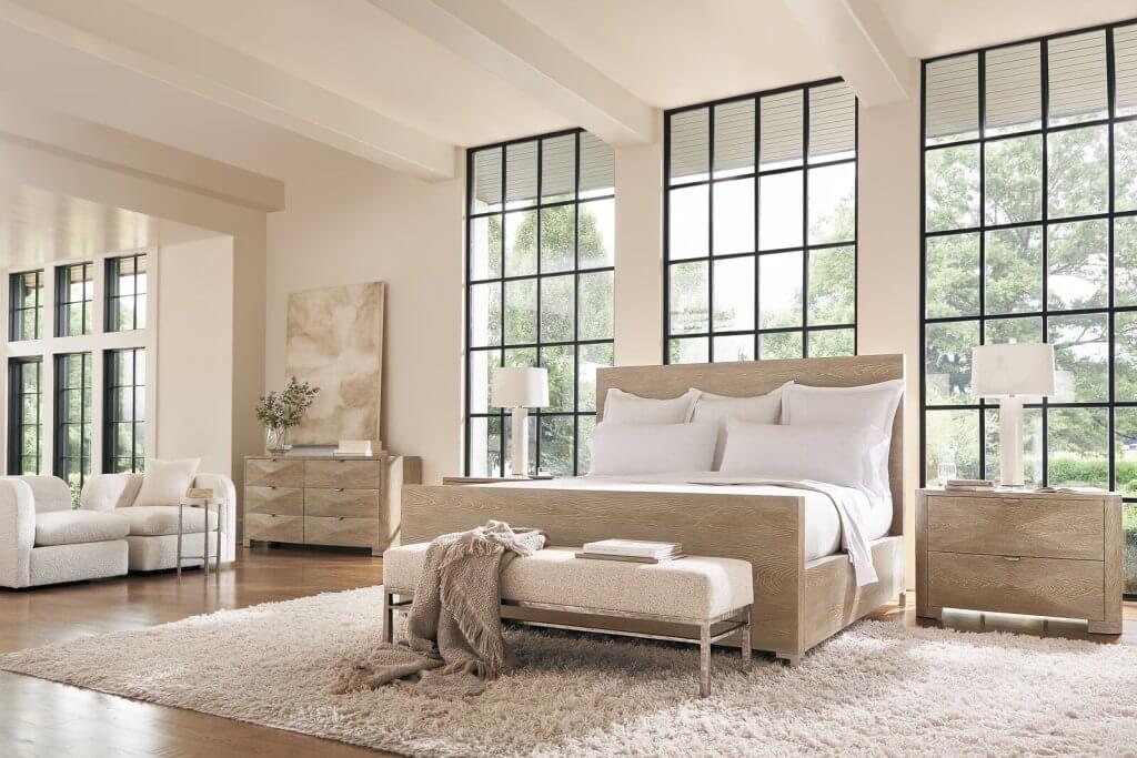 Aventura panel bed lifestyle.