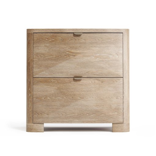 Aventura night stand front view.
