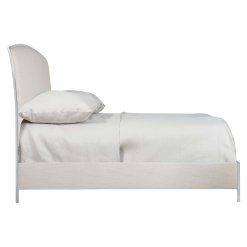 Silhouette panel stainless bed side
