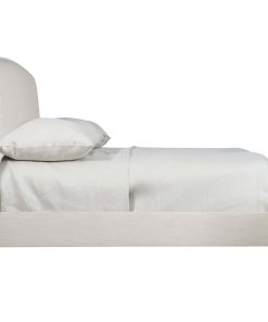 Silhouette panel stainless bed side