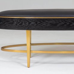 Ellipse bench black closeup
