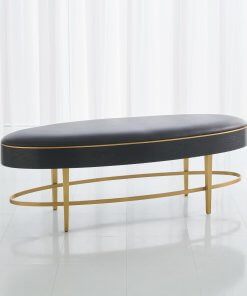 Ellipse bench black angled set